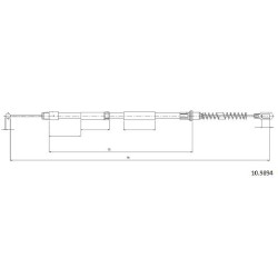 Cable de freins Cabor 10.9894