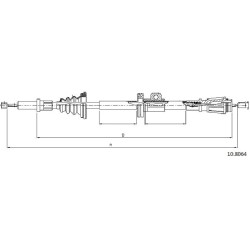 Cable de freins Cabor 10.8064