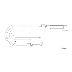 Cable de freins Cabor 10.6890