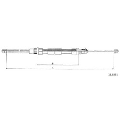 Cable de freins Cabor 11.6581