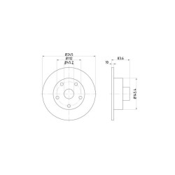 Lot de 2 Disque (x1) TEXTAR 92072103