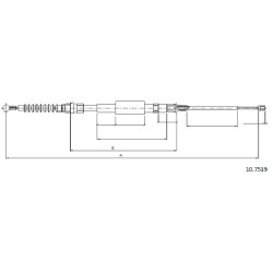 Cable de freins Cabor 10.7519