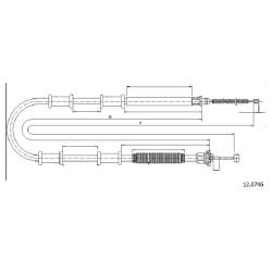 Cable de freins Cabor 12.0746