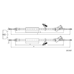 Cable de freins Cabor 10.5367