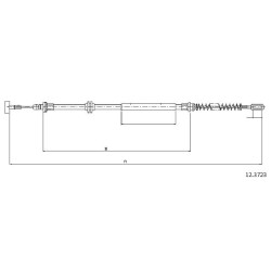 Cable de freins Cabor 12.3723