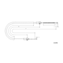 Cable de freins Cabor 10.6891