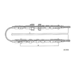 Cable de freins Cabor 10.5352