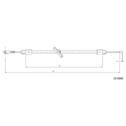 Cable de freins Cabor 10.9866