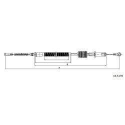 Cable de freins Cabor 10.5172