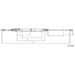 Cable de freins Cabor 10.7508