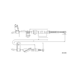 Cable de freins Cabor 10.5233