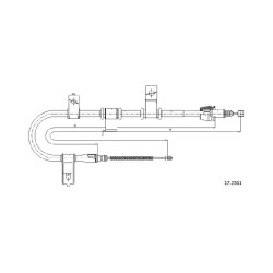 Cable de freins Cabor 17.2541