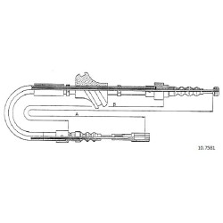 Cable de freins Cabor 10.7581