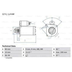 Démarreur BOSCH Démarreur BOSCH 216