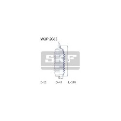 Kit soufflet direct. SKF VKJP2063