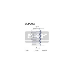 Kit soufflet direct. SKF VKJP2067