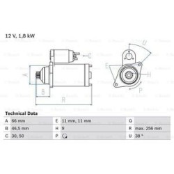 Démarreur BOSCH Démarreur BOSCH 174