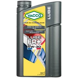 HUILE Yacco Lube 100% synthèse - LUBE FR+ 5W30 5L RN17