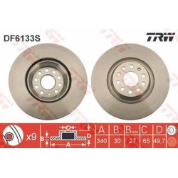 Lot de 2 Disque TRW (x1) DF6133S