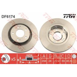 Jeu Disques TRW DF6174