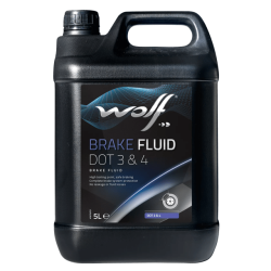 Liquide de frein  DOT 3&4 wolf 5L