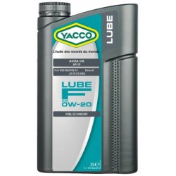 HUILE Yacco Lube 100% synthèse - LUBE F 0W20 2L