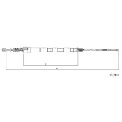 Cable de freins Cabor 10.7410