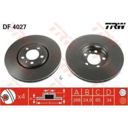 Jeu Disques TRW DF4027