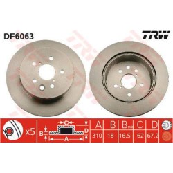 Jeu Disques TRW DF6063