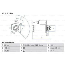 Démarreur BOSCH Démarreur BOSCH 201