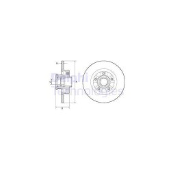 Lot de 2 Disque+Rlt (x1) Delphi BG9190RSC