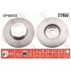 Lot de 2 Disque TRW (x1) DF6603S