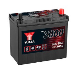 Battbatteries YBX3053 12V 45Ah 400A Yuasa SMF Battery (+Adaptor T3 toT1)