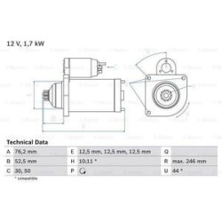 Démarreur BOSCH Démarreur BOSCH 202