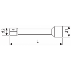 RALLONGES 1/4" 55MM E113771 EXPERT