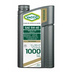 HUILE VX 1000 LL 5W40 YACCO 2L