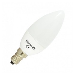 AMPOULE À LED - VISION-EL - E14 - 4W - 3000K - FLAMME - 230 VOLTS