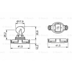 AMPOULE Bosch 1987302271 12v 24w Psx24w Pure Light