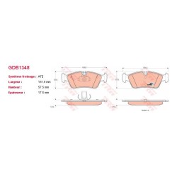 Plaquettes TRW GDB1348