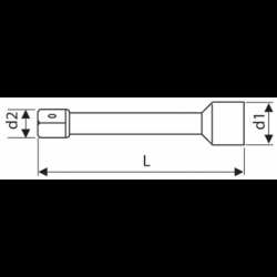 E117261 EXPERT Rallonges 1/2" 250MM