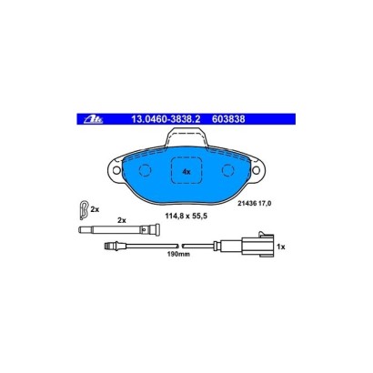 Plaquettes ATE 603838