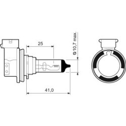 AMPOULE H11 12V 55W VALEO