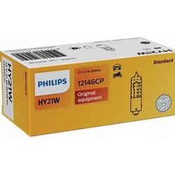 AMPOULES HY21W ORANGE 12V 21W BAW9S PHILIPS VENDU A L'UNITE